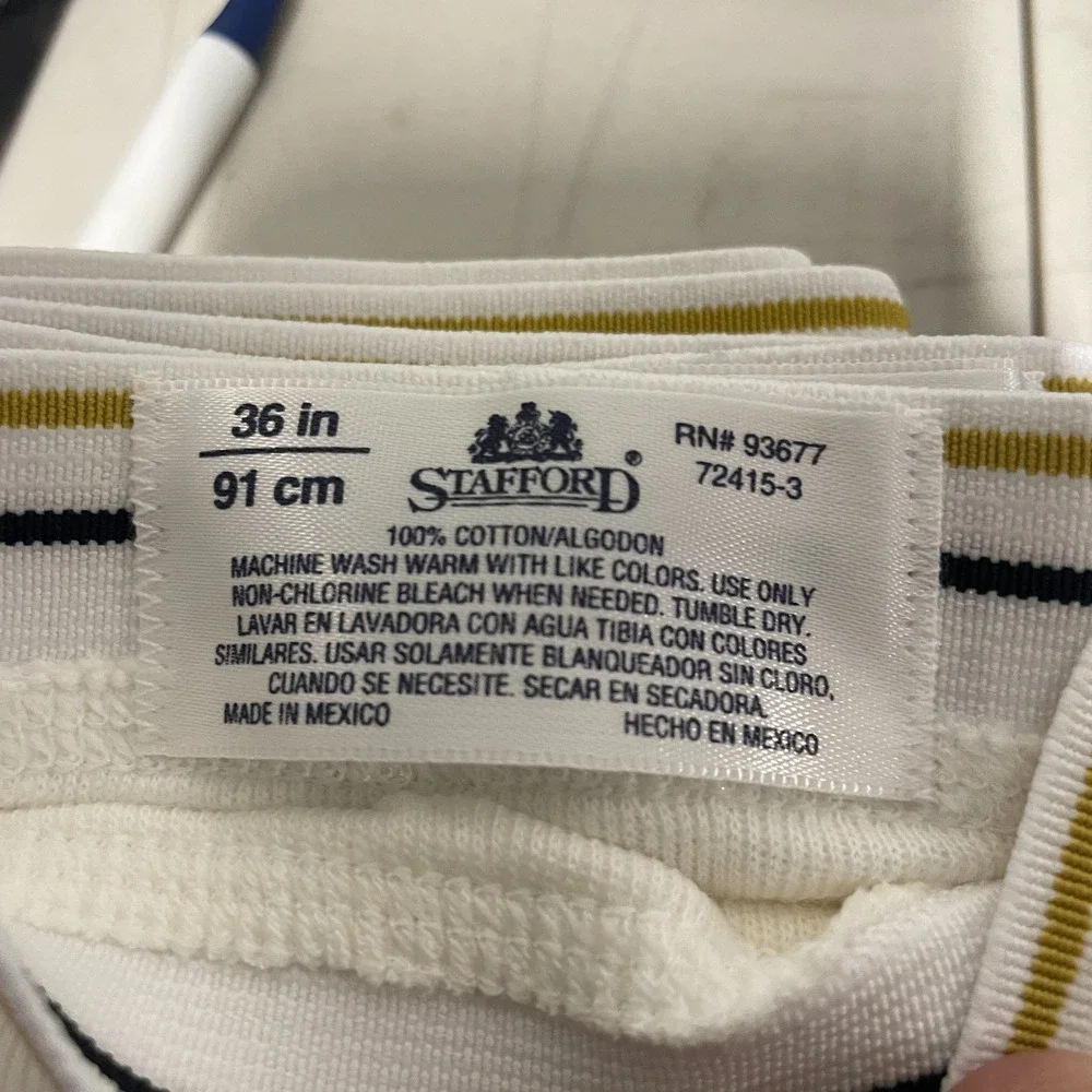 Vintage Stafford Comfort Collection Briefs Mens 36 Full Cut 3 Pack Underwear New - Picture 9 of 9